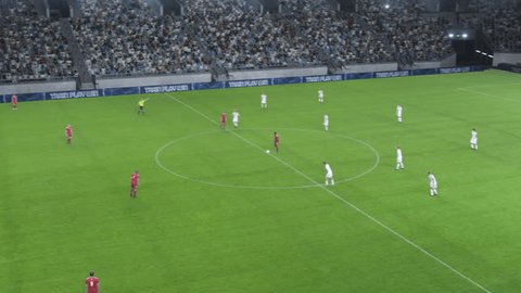 博万体育直播的足球比赛精彩进攻画面